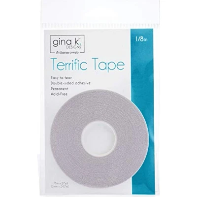 Image of GINA K Designs Terrific Tape Clear, 1/8 Inch x 27 Yards