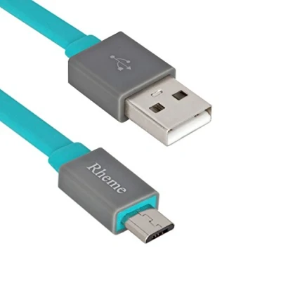 Image of Rheme Colorful Flat Micro USB Data Sync Charging Cable Cord for Samsung