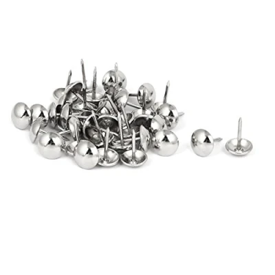 Image of sourcingmap 7/16 Inch Dia Stainless Steel Upholstery Tack Nail Decorative Thumbtack 40PCS