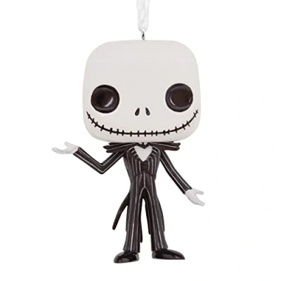 Image of Hallmark Disney Tim Burton&#039;s The Nightmare Before Christmas Jack Skellington Funko POP! Ornament,Resin (0003HCM1114)