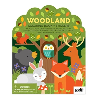 Image of Petit Collage Woodland Colouring Book