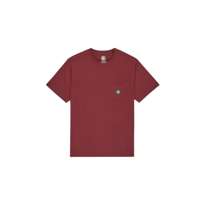 Image of Element Short Sleeved Knit top ICON Label Pocket SS Men&#039;s Red S