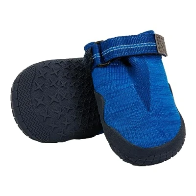 Image of RUFFWEAR Hi &amp; Light Dog Shoes, Pair, Boots, Breathable Trail Shoes with Grip, Running Climbing or for Injured Paws, Protection Hot Cold Weather, 6.4cm/ 2.5in, Blue Pool