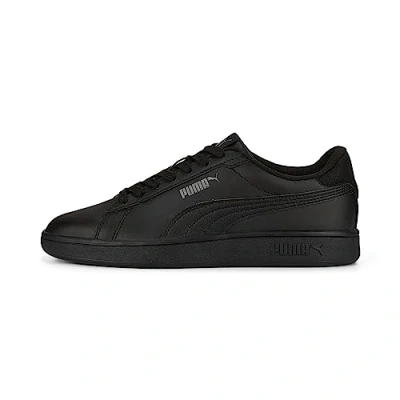 Image of PUMA Smash 3.0 L JR Sneaker, Black Shadow Gray, 4.5 UK