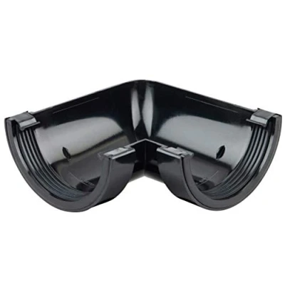 Image of Wavin OSMA Roundline Angle (90 deg) 112mm Black 0T003b