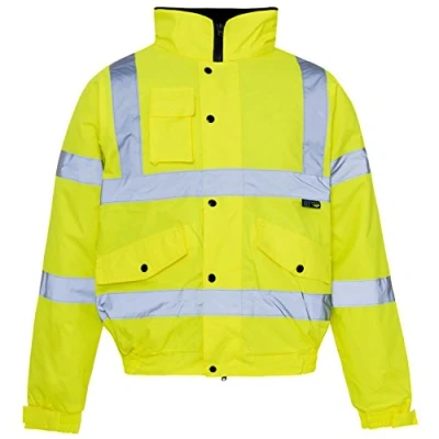 Image of Supertouch AEC1912 HI VIS STANDARD STORM BOMBER JACKET YELLOW, X Large