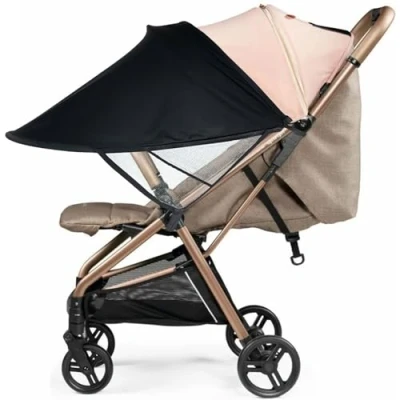 Image of Universal Pram Sun Shade Cover UPF 50+ Adjustable Canopy Breathable Baby Sunshade for Pushchair Stroller Buggy