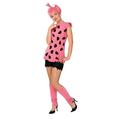 Image of Rubies Official 16883S000 Small Adult Ladies Deluxe Pebbles Costume The Flintstones