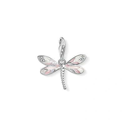 Image of Thomas Sabo Women Charm Pendant Dragonfly Club 925 Sterling Silver 1516 041 9