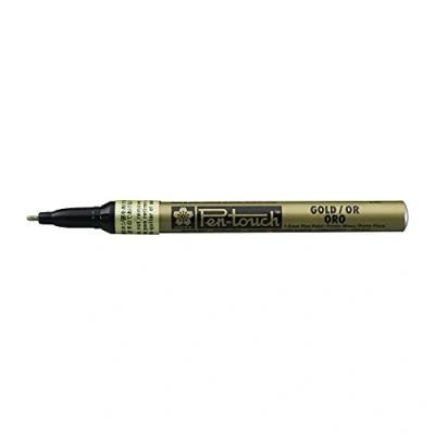 Image of Pen Touch Marker Fine, Paint Ink, Gold, 0.02 x 4.9 1.9 cm
