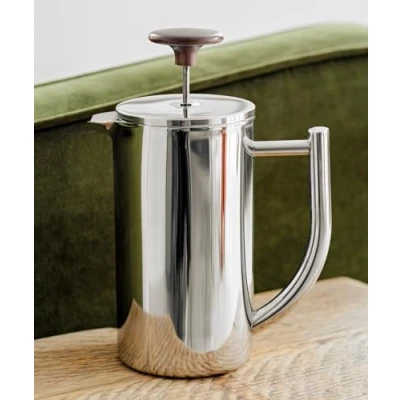 Image of CAFE CONCETTO Cafetiere Coffee Maker French Press Vacuum Insulated Aki (Silver, 24oz)