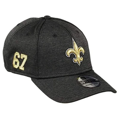 Image of New Era Orleans Saints 39thirty Stretch Cap NFL Established Number Black M L