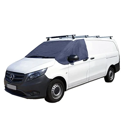 Image of UK Custom Covers SW372NAVY Luxury Front Windscreen Wrap Cover Navy To Fit Mercedes Vito 2014 Onwards