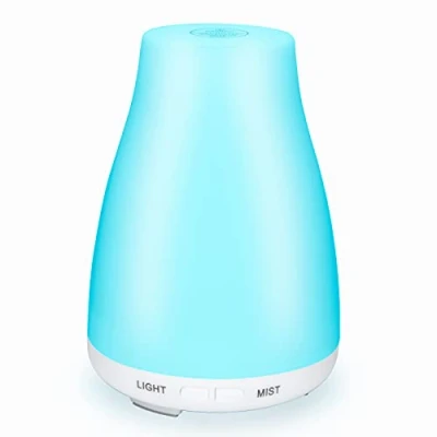 Image of 100ML Essential Oil Diffuser, Ultrasonic Cool Mist Aromatherapy Scented Diffusers Humidifier, Waterless Auto Off and 7 LED Light Colors for Bedroom, Yoga, SPA, Baby