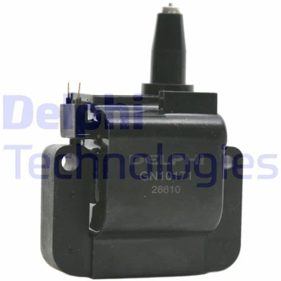 Image of 30500PCA003 Ignition Coil DELPHI GN10171 12B1 2 pin Connector 12V Type SAE, Cannister style HONDA: Accord 6 Limousine