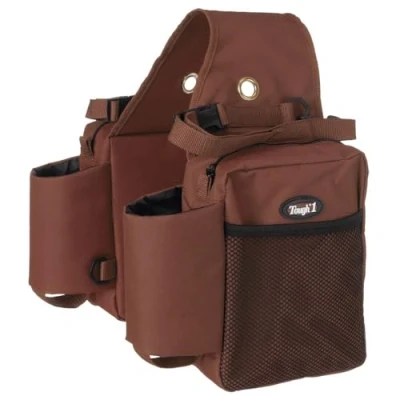 Image of Tough 1 Nylon Water Bottle/Gear Carrier Saddle Bag, Brown