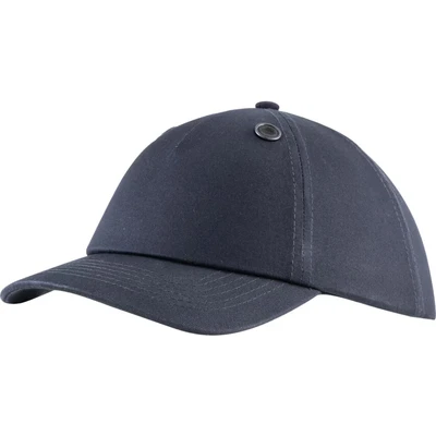 Image of Centurion Safety Products Baseball Style Bump Cap with Full Plastic Shell Cotton Sport Head Protection Secure Fit to Velcro Strap Navy Blue