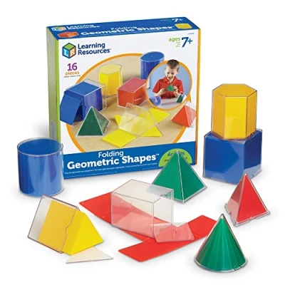 Image of Learning Resources Original Folding Geometric Shapes, White