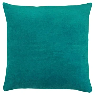 Image of furn. Solo Polyester Filled Cushion, Cotton, Teal