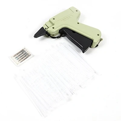 Image of DIYI Tagging Gun with 5 Steel Needles 1000 Kimble Tag Label Barbs for Apparel,Garment Clothing Price/Brand Tag,Beige,40mm