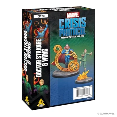 Image of Atomic Mass Games Marvel Crisis Protocol: Character Pack: Dr. Strange and Wong Miniatures Game Ages 10+ 2+ Players 45 Minutes Playing Time