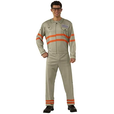Image of Rubie&#039;s Men&#039;s Ghostbusters 2016 Movie Kevin Jumpsuit Costume, Standard, CHEST 44&quot;, WAIST 30 34&quot;, INSEAM 33&quot;