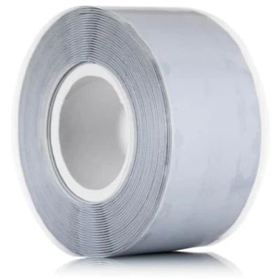 Image of YoiYee Self Amalgamating Tape Waterproof fusing Silicone Rubber for Plumbing, Leak Stop, Pipe Sealing, Hose Repair, and Electrical Insulation 3m x 25mm, Grey