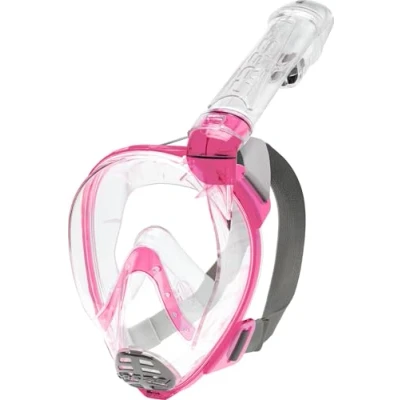 Image of Cressi Baron Full Face Mask Integral Anti Fog Snorkel Mask,Comfortable with Exhalation Valve and Dry Snorkel, Unisex