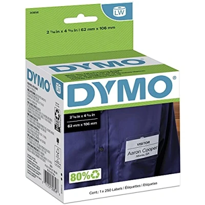 Image of Dymo 30856 Badges/Badge Holders (White)