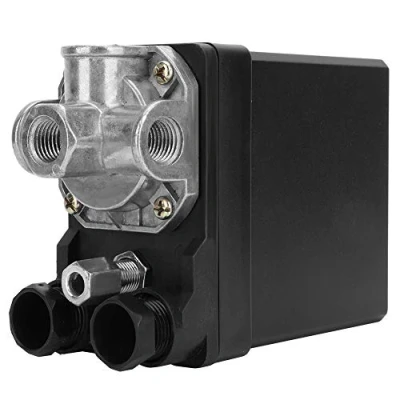 Image of 3 Phase 4 Hole Pressure Switch, Vertical Switch Control Valve G1 / 4&quot; for Air Compressor Pneumatic 380V
