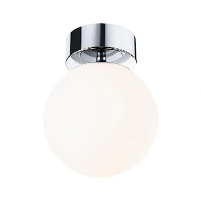 Image of Paulmann Gove LED ceiling light 1 bulb chrome 9 W