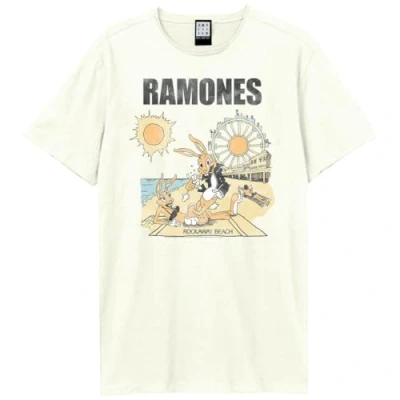 Image of Amplified Rockaway Beach T Shirt for Men/Women Unisex, old white, XL