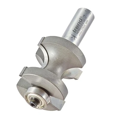 Image of Trend Professional Guided Staff Bead Router Cutter, 1/2 Inch Shank, 35.2mm Cut Diameter, 35mm Length, 9.5mm Radius, 46/56X1/2TC