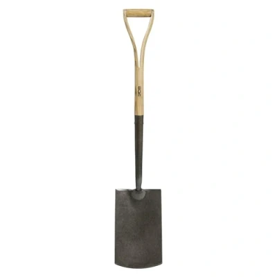 Image of JCB 120 x 250mm Heritage Garden Spade, Heavy Duty Steel Blade, Ash Wood Split YD Handle Contractor &amp; Landscaping Tools Lifetime Warranty