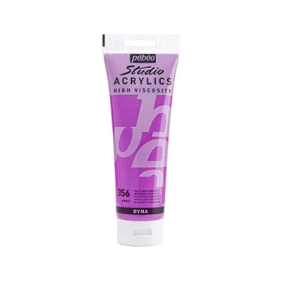 Image of Pébéo 169356 Studio Acrylics Fine Acrylic Paint Iridescent Violet Blue, 250 ml