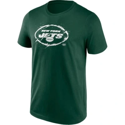 Image of NFL Mens Splatter T Shirt Unisex Adults NY Jets L