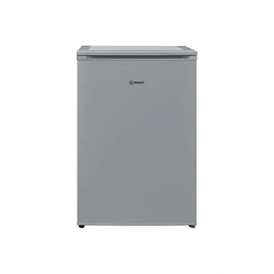 Image of Indesit I55VM 1110 S UK 1 combi fridge Freestanding 122 L F Silver, White