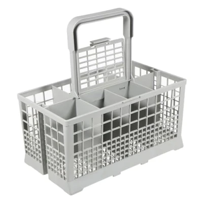 Image of SPARES2GO Cutlery Basket Caddy Cage for Haier Dishwasher (Removable Handle, 240mm)