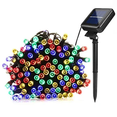 Image of Lamker 20M 200 LED Solar String Lights Outdoor Waterproof 8 Modes Multicolour Fairy Light for Patio Garden Porch Yard Wall Fence Tree Christmas Wedding Party Festival Lighting Decorative