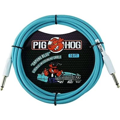 Image of Pig Hog PCH10DB 1/4&quot; to Daphne Blue Instrument Cable, 10 feet