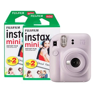 Image of Fujifilm Instax Mini 12 Instant Camera with 40 Shot Film Pack Lilac Purple