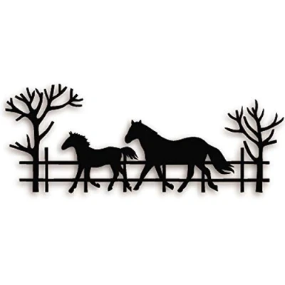 Image of Country Life Horse Cutting Dies, YunTrip Running Metal Dies Cuts Stencils for DIY Scrapbooking Photo Album Decorative Paper Card Making Supplies