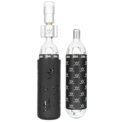 Image of Peaty&#039;s Holeshot CO2 Tyre Inflator Kit 25g Premium Unique Compact Straight Line Design for Maximum Airflow &amp; Rapid Inflation, Mountain Bike 2x25g Freeze Protector Sleeve, MTB (25g), Silver