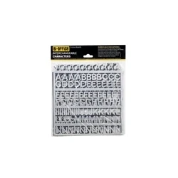 Image of Bi Office Display 235 Letters 19 mm Pack: Silver