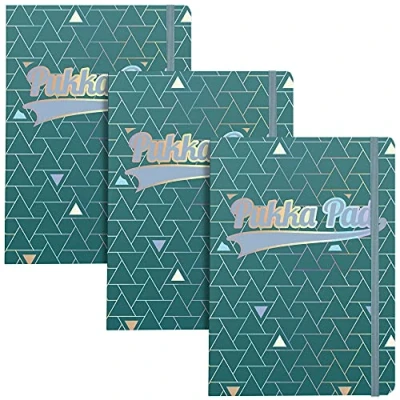 Image of Pukka Pad Glee Journal A5 Green (Pack of 3)