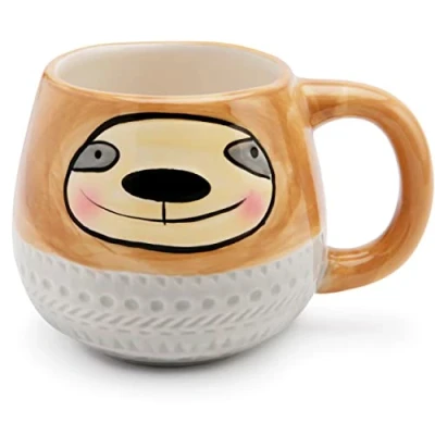 Image of Mousehouse Gifts Adorable Fun, Unique Animal Tastic Mugs for Women/Men/Kids (Sloth)