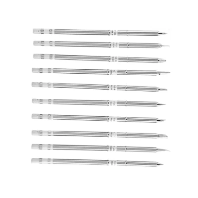 Image of Soldering Iron Tips, T12 Series Station Tool Welding Tips Replacement for FX 951 Rework (10Pcs)