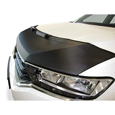Image of AB3 00830 Carbon Look Car Bra Bonnet Protection Compatible with Renault Trafic from 2021 Hood Stone Chip Tuning