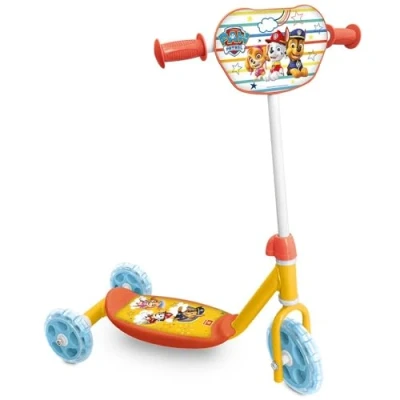 Image of MONDO 28691 Toys My First Patrol Scooter 3 Wheels with Storage Handbag Included for Baby Girl 2 Years Paw 28691, Multi Coloured, Regolabile