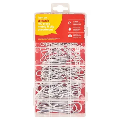Image of Amtech S6225 150 Piece Assorted Metric R Clips